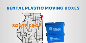 rent plastic moving crates in south loop chicago
