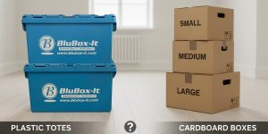 totes or boxes for moving