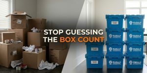 how many moving boxes for a 3 bedroom house